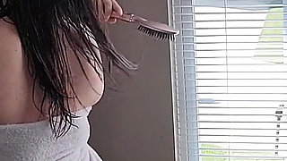 BBW MILF Kinky Katie Masturbates Infront of Window
