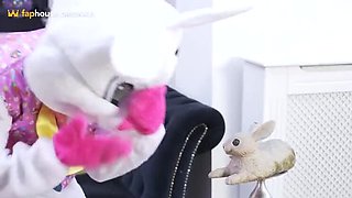 Easter Bunny MILF Fucking: Special Blonde Bunny Costume