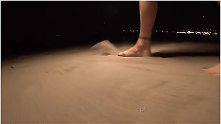Catprincess Night Feet Coney Island Beach, Boot And Sock Removal, Foot Show