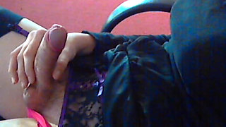 Sexy transvestite this wank