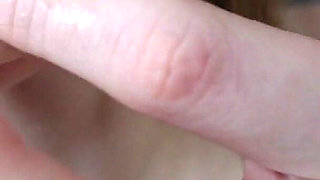 Playing with Cum on My Face