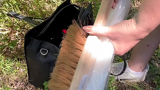 Outdoor Disgrace: BDSM Session W/ Tools From Hardware Store