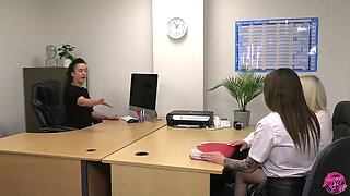 Lacey Starr - office lesbain threeway