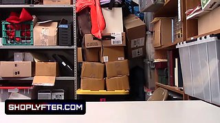 Shoplyfter - naughty young offers her perfect rosy vagina