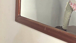 Fingering Her Pussy Looking Herself in the Mirror She Is Addicted to Masturbation