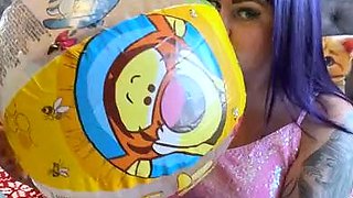 Amateur striptease and Solo masturbation