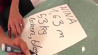 Interracial Couch Fuck & Blonde Dildo Play