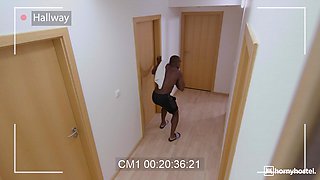 Alluring brunette maid experiences wild interracial anal with massive black dick