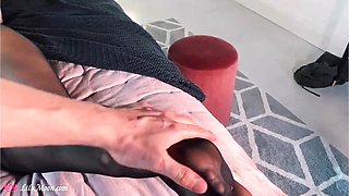 Gorgeous Lilu Moon Gives Big Dick Footjob in Pantyhose Before Passionate Anal Fucking