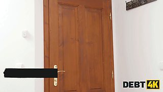 Debt4k. the delivery lady brought her Tight Pussy for dinner