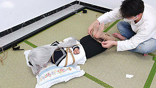 Barefoot Girlfriend's Bare Feet and Tickling Foot