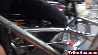 Hot Asian teen helps big cock stranger