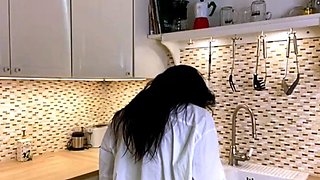 Amateur striptease and Solo masturbation