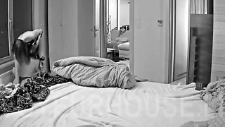 Big tit brunette sucks a big cock POV
