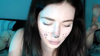 Brunette Solo Webcam Masturbation