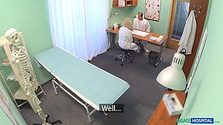 Fake health center - hot medical college girl bj to deep labia pounding