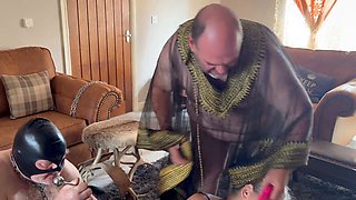 Lanista Bear Makes BBW Slaves Play with Toys