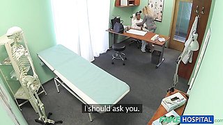 Fake doctor with a big cock fucked a gorgeous blonde Fabulous