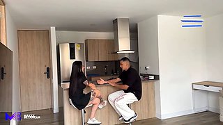 Big-assed Uruguayan nymphomaniac fucks a Colombian and gets a lot of cum out of him - Max Betancur