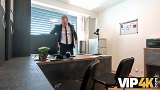 Vip4k. nasty redhead tramp Sirena Milano started her biz with hot screw at the tabletop