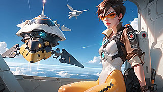 Lena Oxton Tracer - Overwatch Ai Straight to Orgasm Boost