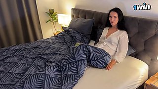 Stepson fucks stepmom on a rainy night