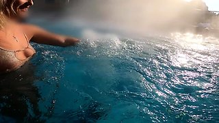 Fucking A Slutty French Teen in Thermal Bath of Budapest