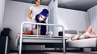 3D Big Boobs Slut Naked Her Perfect Body Cheating with Stranger