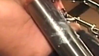 Humiliating hanging out dick sucking