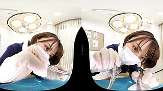 Japanese Nurse VR Short Hair With POV Heat