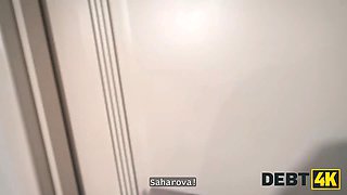 Debt4k. real russian whore was disciplined in anal and vulva after fellating in her room and having a debt