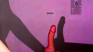Amateur redhead fully nude on bed and masturbating