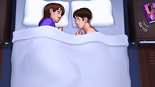 Xrgamer Sucks Debbies Big Tits and Fucks Her Pussy - Hentai Summertime Saga