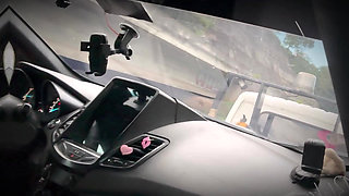 We Fucked Inside a Tow Truck While Our Car Was Being Driven