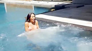 Big Boobs Woman Amia Miley Gets Fucked Hard Near The Pool