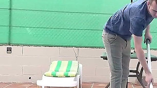 AuntJudysXXX - Busty Mature BBW Star Seduces the Pool Boy
