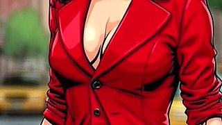 Horny Bitch Gets Her Dose of Sexual Pleasure in a Taxi. Cartoon Comic