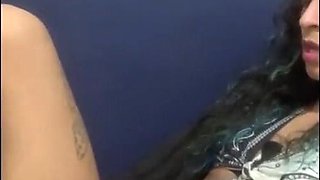 Young trans gal Yasmim Mayers loves herself while letting her baby batter dribble out as she milks.