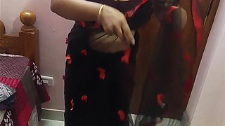 Sexy Indian Aunty Sreejaa Big Juicy Tits in Saree Fucked Hard by Her Neighbour