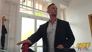 Act and sex as perspiring imperious cougar manages her assassin - fake hostel