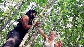 HD- Nadia White gets face fucked hard int the woods by Don Whoe