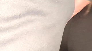 She Grabs a Stranger's Dick in Public