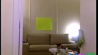 Asian Crossdresser Masturbates with Sex Toy