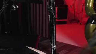 Mistress Damazonia Gives Rubber a Hard Spanking