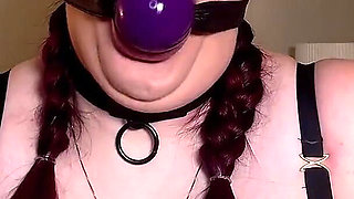 Lacey's Ballgag Play: a Submissive's Display of Devotion