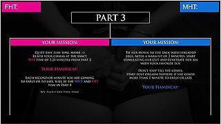 Masked Fantasy Game Part No.3 - She Has To Come In 5,24 Min, With Steadily Stimulated Clit And Ass