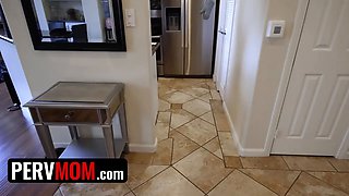 Pervmom - busty cougar stepmom Anissa Kate wears fabulous underwear only for her sonnie