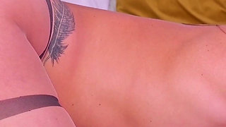 Hot Fitness MILF How Loves Big White Cocks Gets Fucked and Pounded in Designer Pantyhose