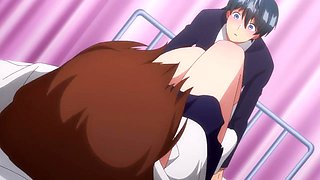 Her Big Tits Bounce Wildly as Long-Haired Anime Babe Endlessly Clicks the Mouse Cursor Over and Over in Gen