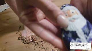 Blonde HelloNatalie Crushes Crunchy Snacks and Sweet Treats in Close-Up